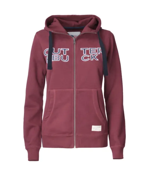 Cutter & Buck Twisp Hood Fz Ladies Viininpunainen