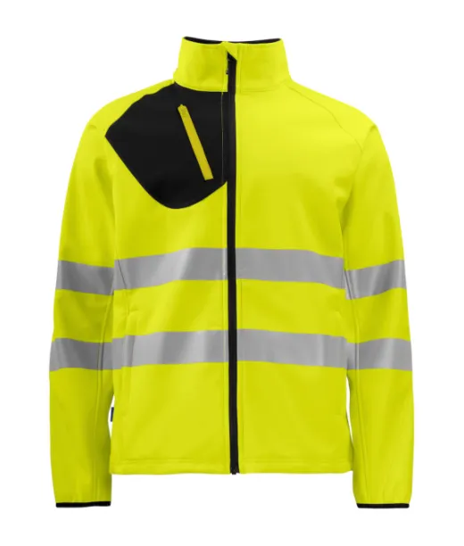 Projob 6432 Softshelltakki En Iso 20471 Luokka 3/2 Keltainen/musta