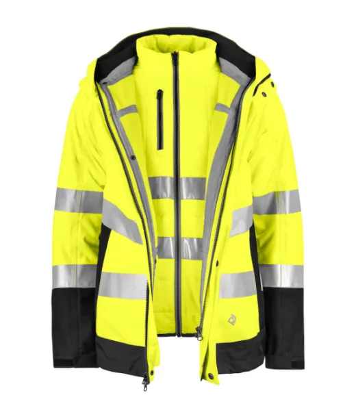 Projob 6445 Tekninen Takki 3-in-1 En Iso 20471 Luokka 3/2 Keltainen/sininen