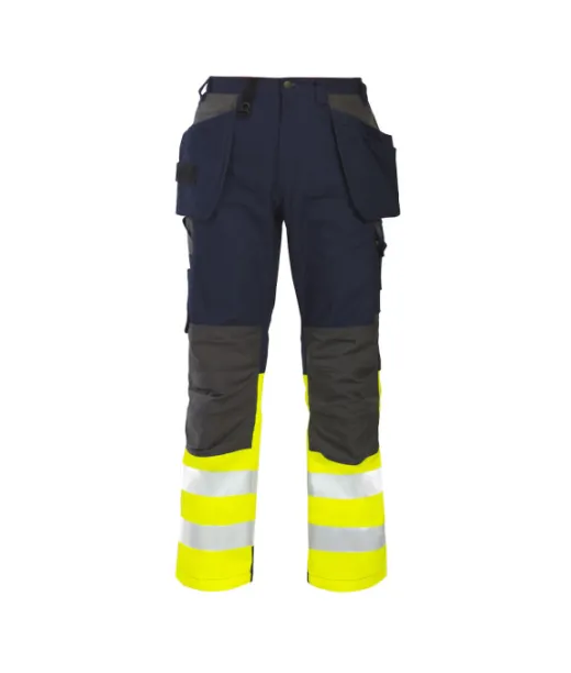 Projob 6522 Housut En Iso 20471 Luokka 1 Keltainen/tummansininen