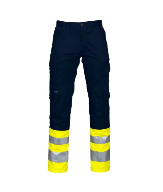 Projob 6523 Housut En Iso 20471 Luokka 1 Keltainen/tummansininen