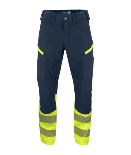 Projob 6528 Stretchhousut En Iso 20471 Luokka 1 Keltainen / Sininen