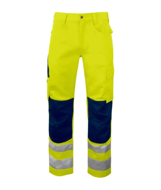 Projob 6532 Reisitaskuhousut En Iso 20471 Luokka 2 Keltainen / Sininen
