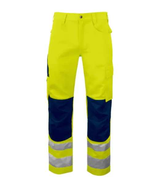 Projob 6532 Reisitaskuhousut En Iso 20471 Luokka 2 Keltainen/sininen