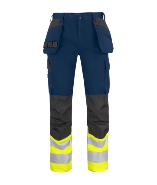 Projob 6534 Huomioriipputaskuhousut En Iso 20471 Luokka 1 Keltainen / Sininen