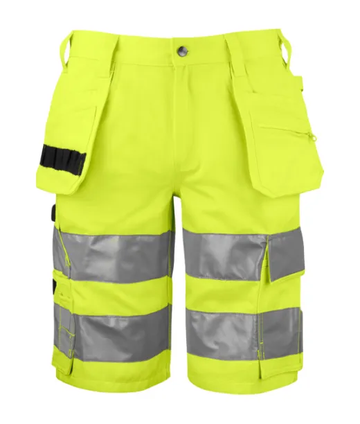 Projob 6535 Shortsit En Iso 20471 Luokka 2/1 Kelta / Musta