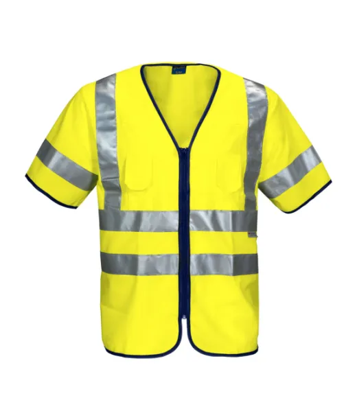 Projob 6707 Huomioliivi En Iso 20471 Luokka 3 Keltainen / Tummansininen