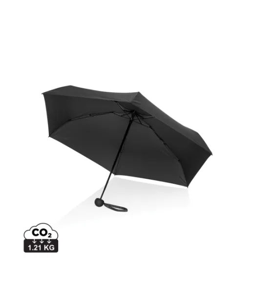 19,5" Aware™ Rpet Super Mini -manuaali 190t Pongee Sateenvar Musta