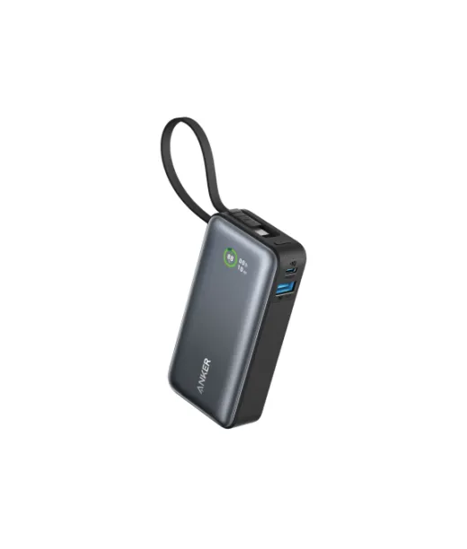 Anker Nano 30 W -varavirtalähde Usb-c-kaapelilla Musta