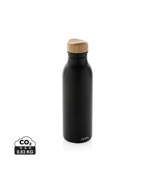 Avira Alcor Rcs Yksiseinäinen Re-steel Vesipullo 600 Ml Musta