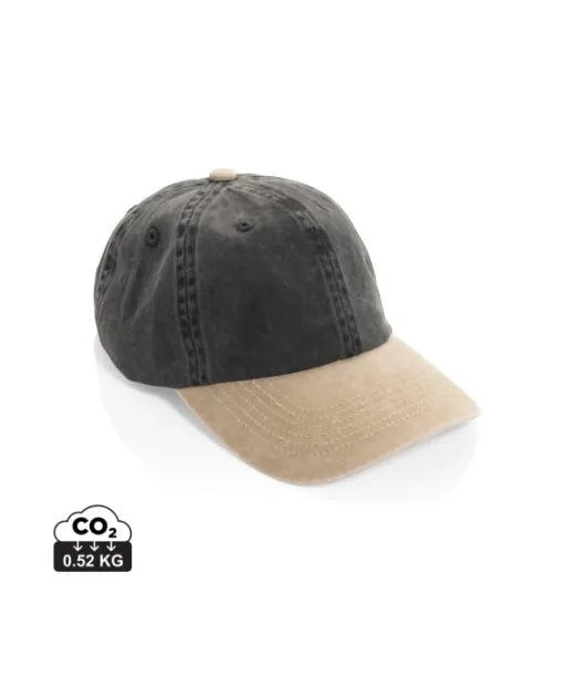 Beau Aware™ -puuvillatwill-lippalakki, 6-osainen, 270 G/m² Musta