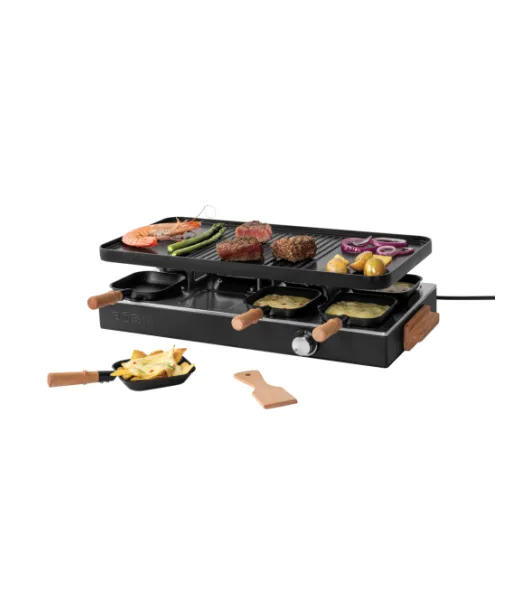 Boska Raclette Gourmet Party, 8 Hengelle (eu-tyyppi F) Musta