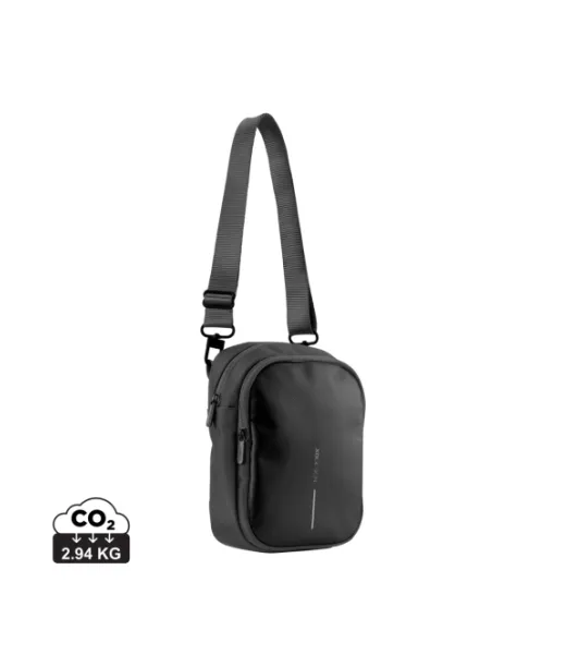 Boxy Sling Crossbody-laukku Musta, Harmaa