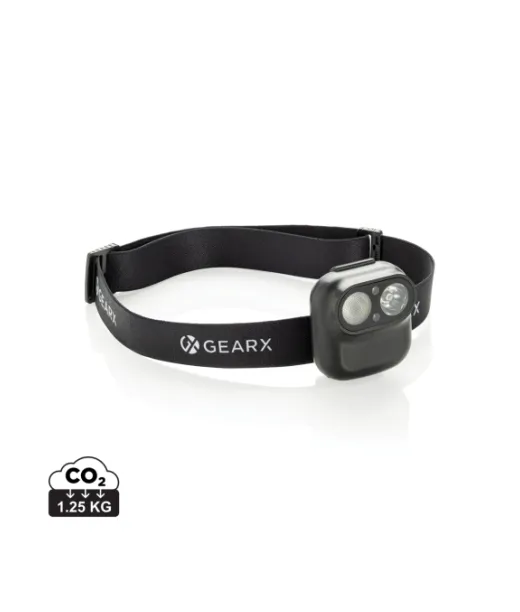 Gear X Rcs Rplastic -otsalamppu Liiketunnistimella Musta