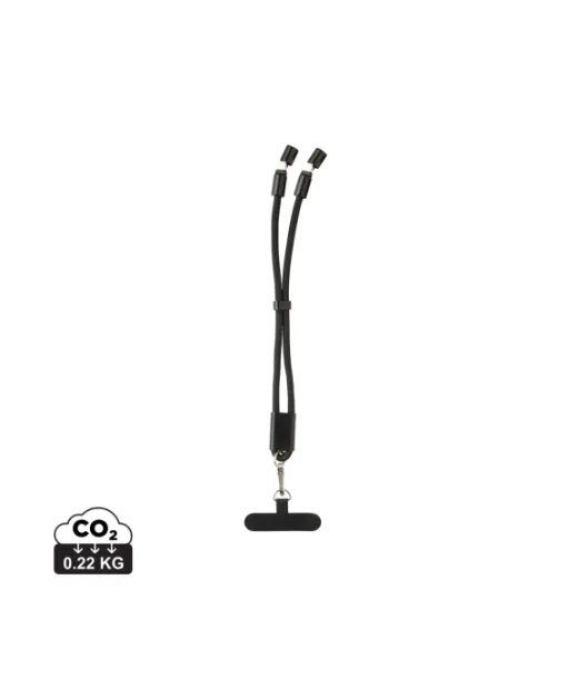 Loopamp Rcs Rpet - Puhelinrannehihna 60 W:n Kaapelilla Musta