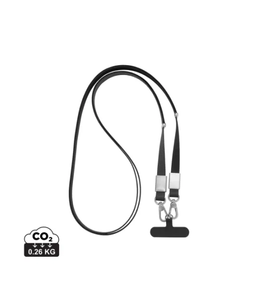 Nivo Rcs-kierrätetty Pet Crossbody-kaulanauha Musta