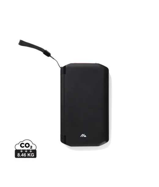 Nordic Drift Titan 10 000 Mah Aurinkovirtapankki, 3 Paneelia Musta