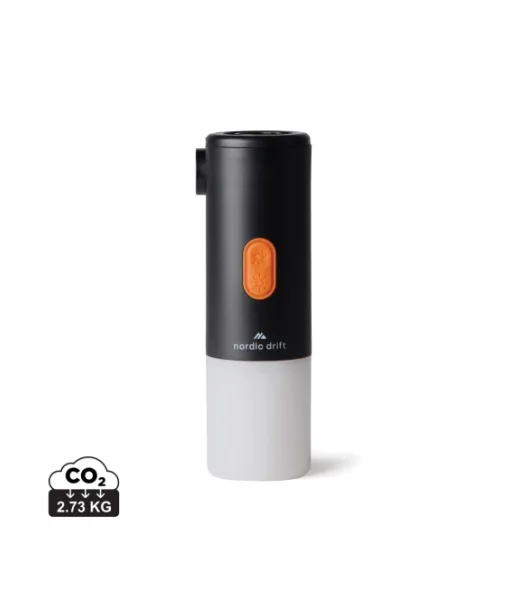 Nordic Drift Titan Kannettava Ilmapumppu Ja Retkivalo Musta