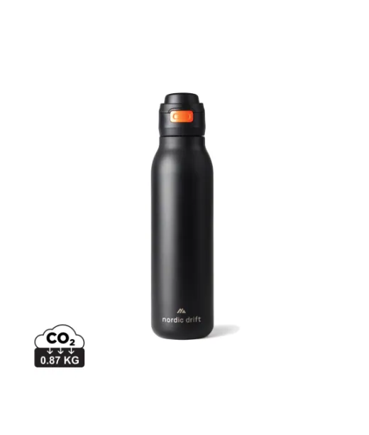 Nordic Drift Trail Rcs -yksiseinämäinen Juomapullo 750 Ml Musta