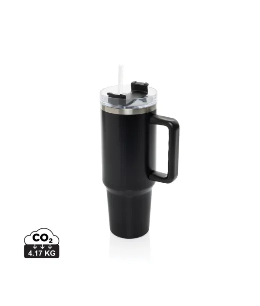 Peakflow Rcs-kierrätysteräksinen Matkamuki 1200 Ml Musta