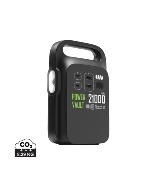 Power Vault 21000 Kannettava Virta-asema Rcs Muovista Musta