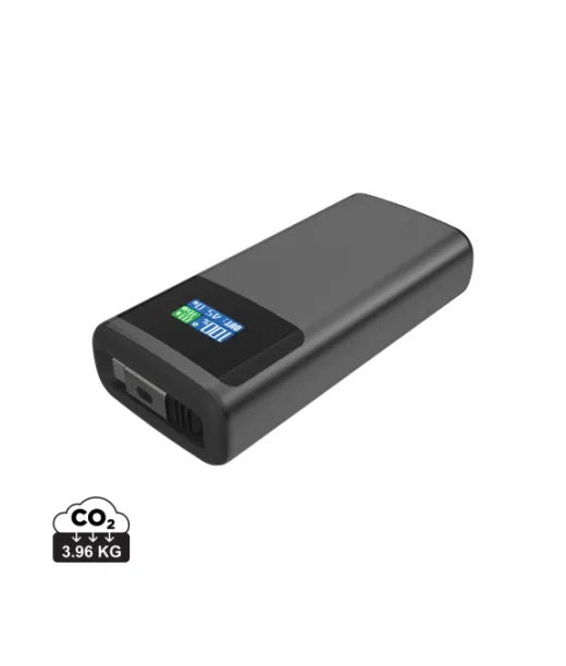 Quantum Rcs Pd45w Nopea 10 000 Mah -varavirtalähde Näytöllä Harmaa, Musta