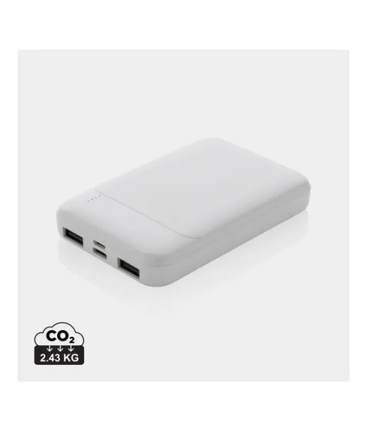 Rcs 5000mah Varavirtalähde Kierrätetystä Muovista Valkoinen