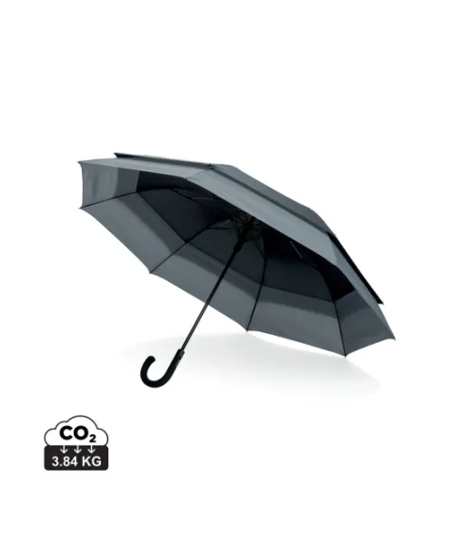 Swiss Peak Aware™ 23"-27" Laajennettava Sateenvarjo Musta, Harmaa