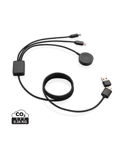 Terra Rcs Rpet 6-in-1 Latauskaapeli Harmaa