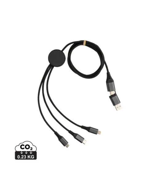 Terra60w Rcs 120 Cm 6-in-1 Kaapeli Kierrätetystä Alumiinista Harmaa