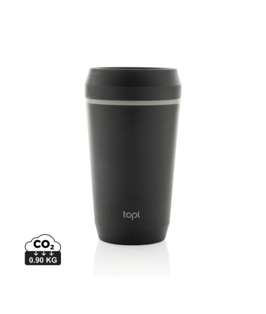 Topl Kierrätetty Muovi Togo Tumbler Patentoitu 360 Kansi 350 Harmaa
