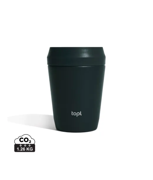 Topl Kierrätysteräs To Go Tumbler Patentoitu 360 Kansi 235ml Harmaa
