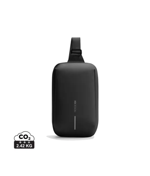 Urban Sling Vettähylkivä Laajennettava Crossbody -laukku Musta, Harmaa
