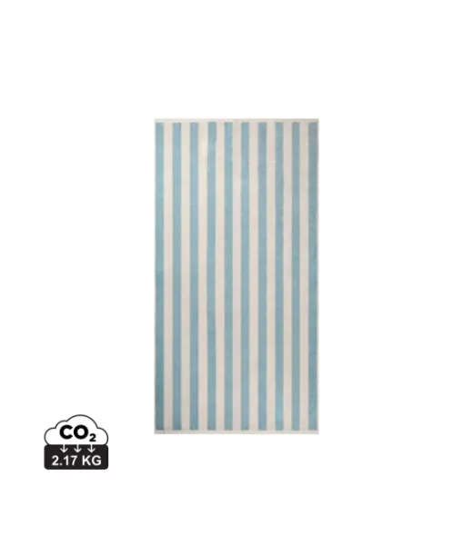 Vinga Lagoa Grs -ranta­pyyhe Vaaleansininen, Valkoinen