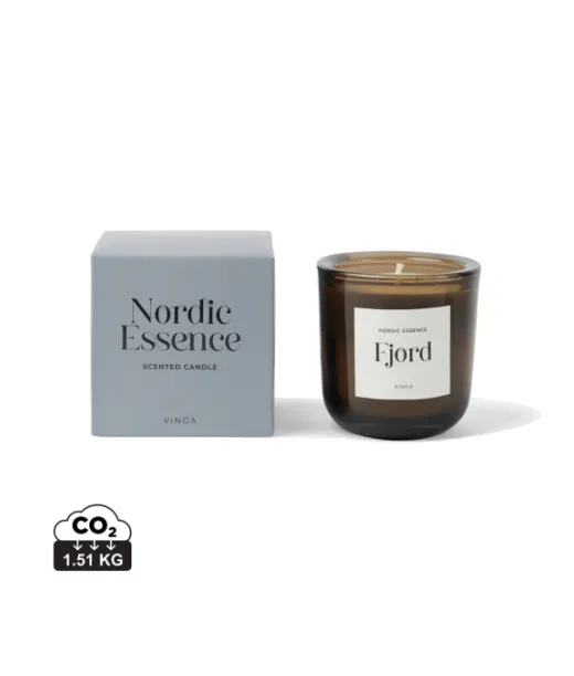 Vinga Nordic Essence Scented Candle Small Sininen, Tummanruskea