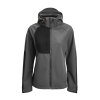 1372 Naisten Softshell-takki Tummanharmaa / Musta