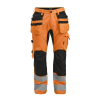 2240 Riipputaskuhousut Stretch Hi-vis Oranssi / Musta