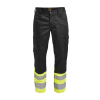 2314 Reisitaskuhousut Hi-vis Musta / Keltainen