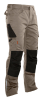 2321 Reisitaskuhousut Khaki / Musta