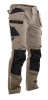 2322 Riipputaskuhousut Khaki / Musta