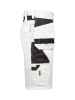 2336 Craftman Semistretch -shortsit Valkoinen / Musta