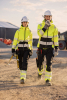 2372 Naisten Käsityöläishousut Stretch Hi-vis Musta / Keltainen