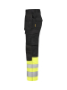 2514 Craftsman Stretch Hi-vis -työhousut Musta / Keltainen