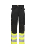 2514 Craftsman Stretch Hi-vis -työhousut Musta / Keltainen