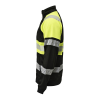 5225 Vetoketjullinen Collegetakki Hi-vis Musta / Keltainen