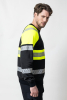5225 Vetoketjullinen Collegetakki Hi-vis Musta / Keltainen