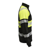 5225 Vetoketjullinen Collegetakki Hi-vis Musta / Keltainen