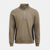5401 Collegepaita 1/2 Vetoketjulla Khaki / Musta