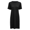 American T-shirt Dress Women Musta