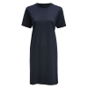 American T-shirt Dress Women Tummansininen